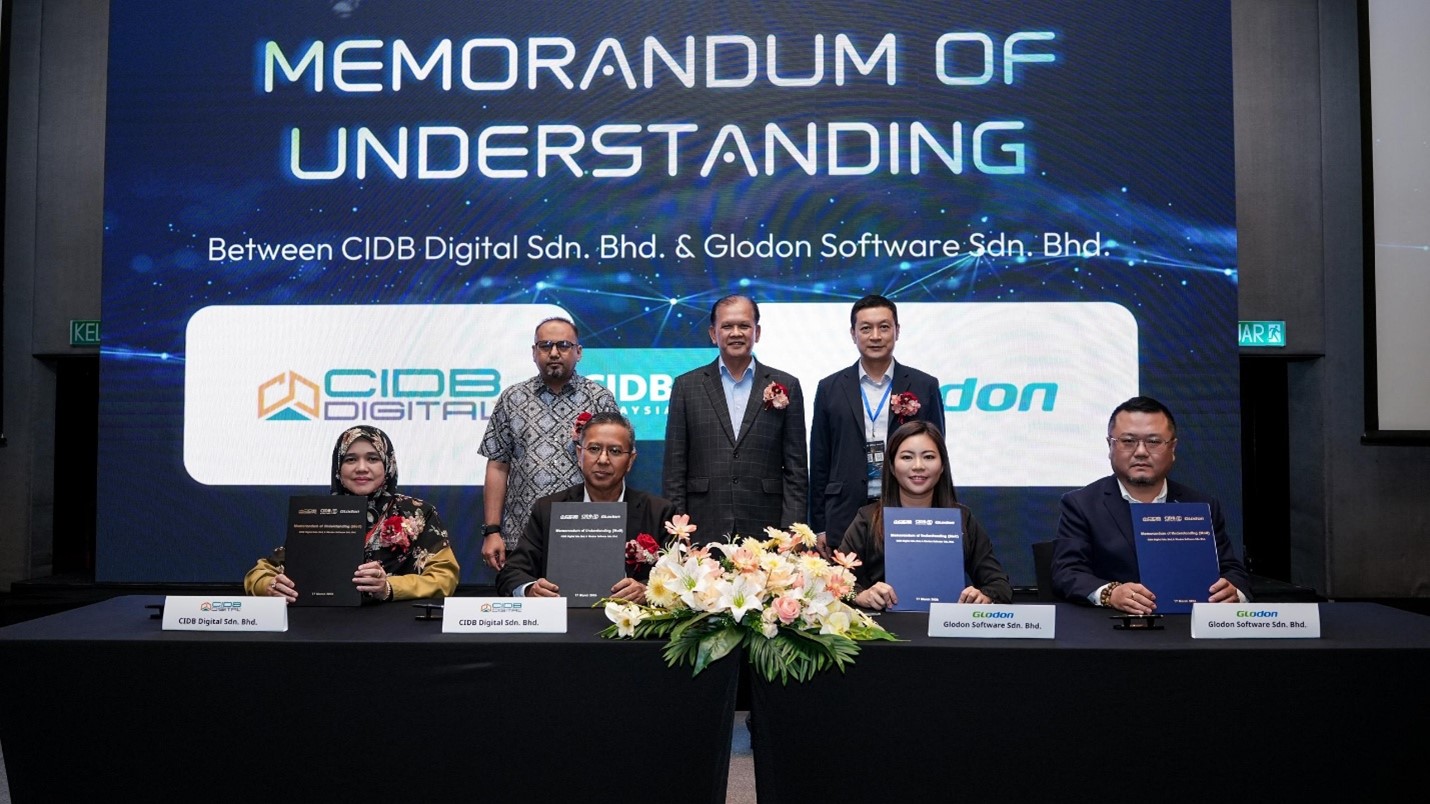 CIDB Digital and Glodon Sign MoU to Advance AI-Driven Digital Construction in Malaysia